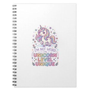 Carnet Licorne Je ne suis pas bizarre, je suis licorne de