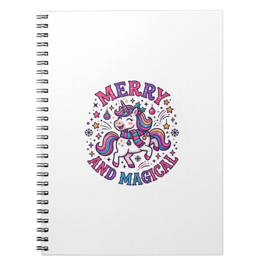 Carnet Licorne Joyeuse et Magique (Devant)