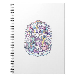 Carnet Licorne Magical Little Squad Conception Graphique 