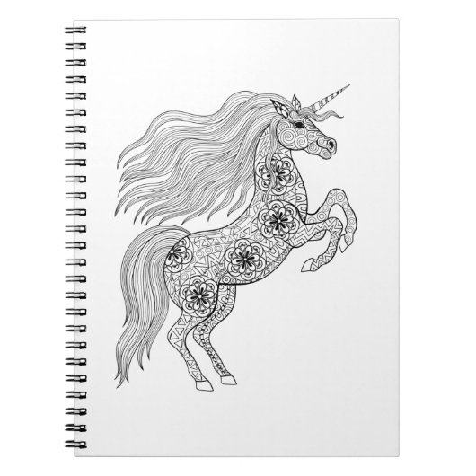 Carnet Licorne magique inspirée (Devant)