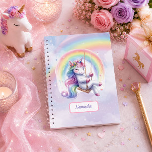 Carnet Licorne Magique Rose Violet Fille Anniversaire Per