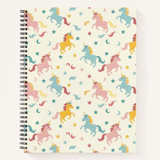 Carnet Licorne mignonne  (Devant)