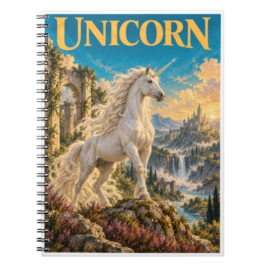 Carnet Licorne, Monstre de Fantasy Gothique (Devant)