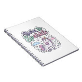 Carnet Licorne née pour briller Graphisme Merch Desig (Côté Droit)