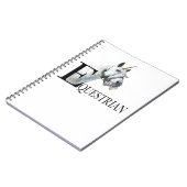 Carnet licorne oculaire équestre (Côté gauche)