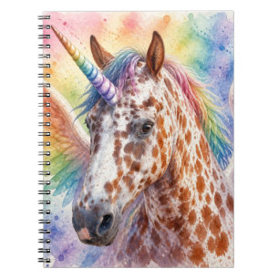 Carnet Licorne Pégase Appaloosa surréaliste fantastique