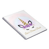 Carnet Licorne Personnalisé (Côté Droit)
