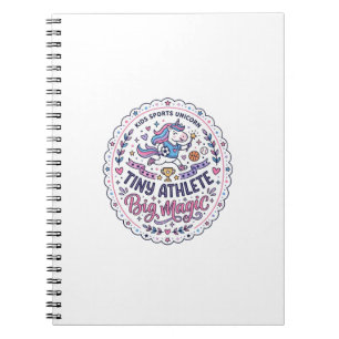 Carnet Licorne Petit Athlète Grande Magie Imprimé ludique