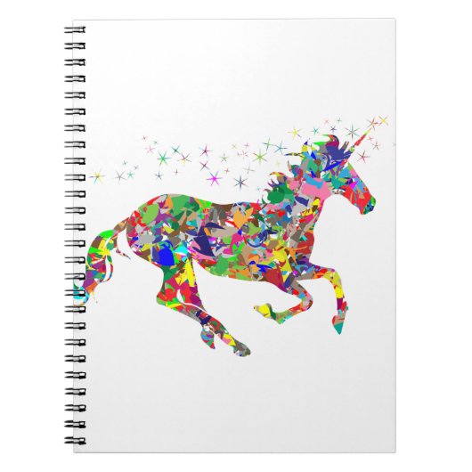 Carnet Licorne Rainbow (Devant)