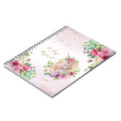 Carnet Licorne Retour À L'École Créature Magique Fille En (Côté gauche)