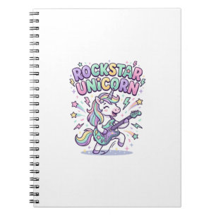 Carnet Licorne Rockstar Licorne Charmant Vêtements Graphi