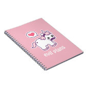 Carnet Licorne rose de moustache (Côté Droit)