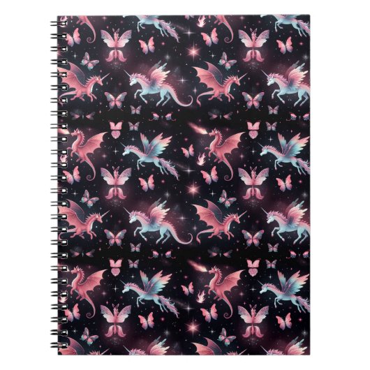 Carnet Licorne Rose Dragon Mix (Devant)