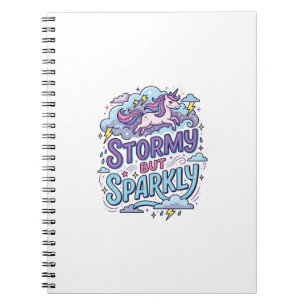 Carnet Licorne Tempétueux mais Étincelant Rétro Style Cad