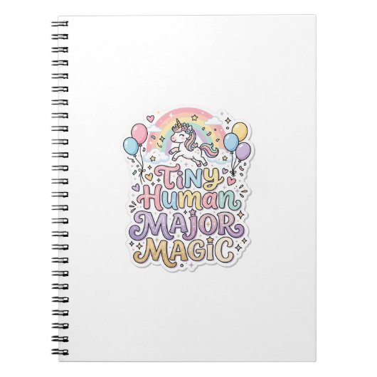 Carnet Licorne Tiny Human Major Magic Premium Vector Vect (Devant)