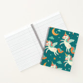 Carnet Licorne verte pour enfants (Intérieur)