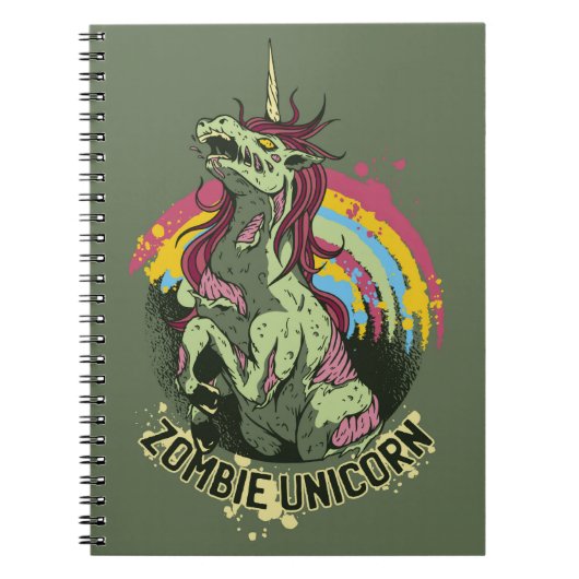 Carnet licorne zombie (Devant)
