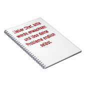 Carnet "Lieber Chef, bitte werde erwachsen..." (Côté Droit)