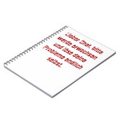 Carnet "Lieber Chef, bitte werde erwachsen..." (Côté gauche)