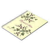 Carnet Lierre anglais et Fleur-Nom pourpre (Côté gauche)