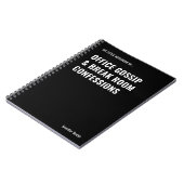 Carnet Lieu de travail des commérages de bureau (Côté gauche)