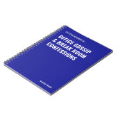 Carnet Lieu de travail des commérages de bureau (Côté gauche)