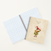 Carnet Lièvre avec Lute et Six Modes rythmiques Musique m (Intérieur)