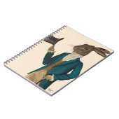 Carnet Lièvre en Manteau Turquoise 2 (Côté gauche)