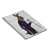 Carnet Lièvre En Manteau Violet (Côté Droit)