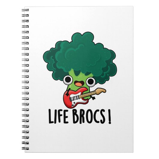 Carnet Life Brocs Blague de légume de brocoli drôle  (Devant)