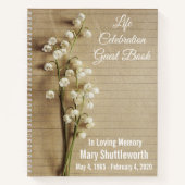 Carnet Life Celebration Floral Guest Book (Devant)