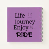 Carnet "Life is a Journey Enjoy the Ride" Phrase (Dos)
