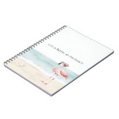 Carnet Life is Better at the Beach Starfish Flamingo (Côté gauche)