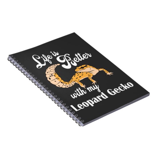 Carnet LIFE is Better with my léopard Gecko (Côté Droit)