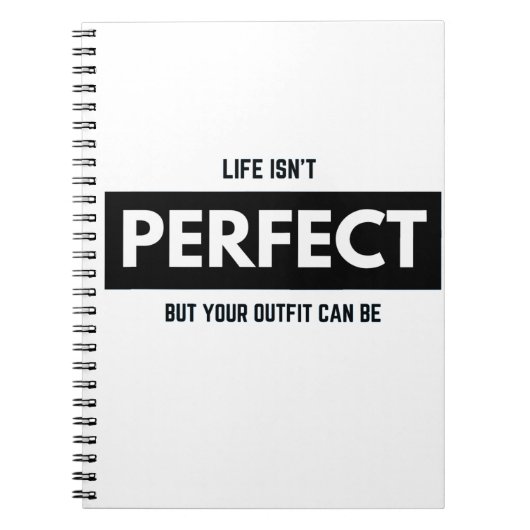 CARNET LIFE ISN'T PERFECT BUT YOUR COOK CAN BE (Devant)