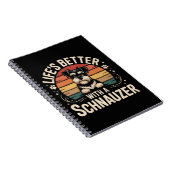 Carnet Life's Better With A Schnauzer (Côté Droit)