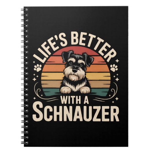 Carnet Life's Better With A Schnauzer (Devant)