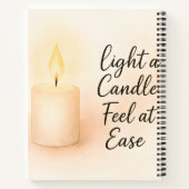 Carnet Light a Candle, Feel at Ease" Serenity  (Dos)