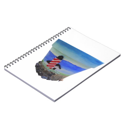 Carnet Light House Ocean View Spiral Photo Notebook (Côté gauche)