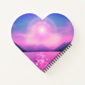 Carnet Light on the Water Heart-shaped Notebook (Dos)