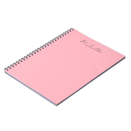 Carnet Light Pink Professional Unique Classic Handwriting (Côté gauche)