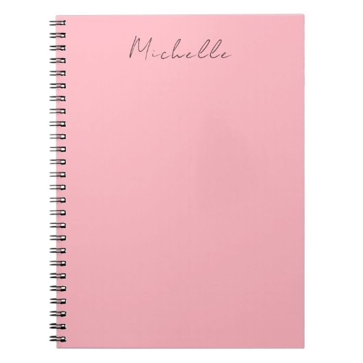 Carnet Light Pink Professional Unique Classic Handwriting (Devant)