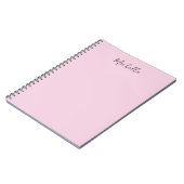 Carnet Light Pink Professional Unique Classic Handwriting (Côté gauche)