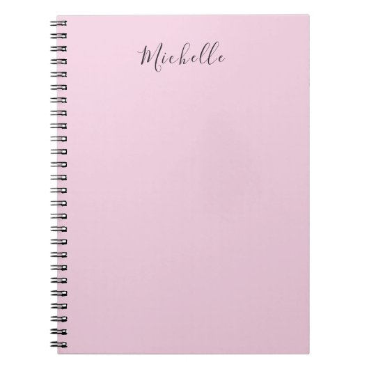 Carnet Light Pink Professional Unique Classic Handwriting (Devant)