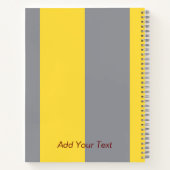 Carnet Light Yellow and Soft Gray Customize (Dos)