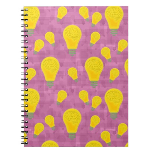 Carnet Lightbulb Pattern Light Bulb Lightbulb Drawing Eas (Devant)