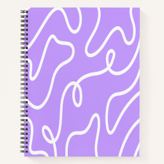 Carnet Ligne artistique moderne minimaliste lavande viole