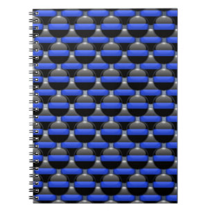 Carnet Ligne bleue mince
