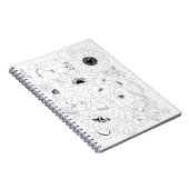 Carnet ligne d'arrangement de fleurs dessin 2 (Côté Droit)