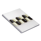 Carnet Ligne de pilules noir et blanc (Côté Droit)